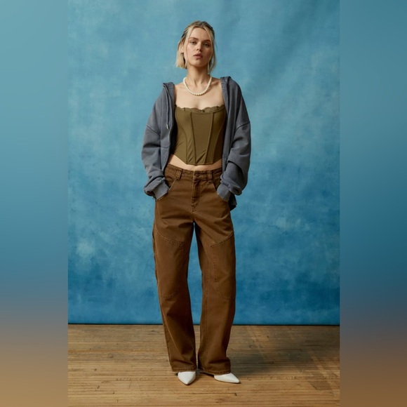 Urban Outfitters BDG Bella Baggy Carpenter in Brown size 27 - Picture 8 of 9